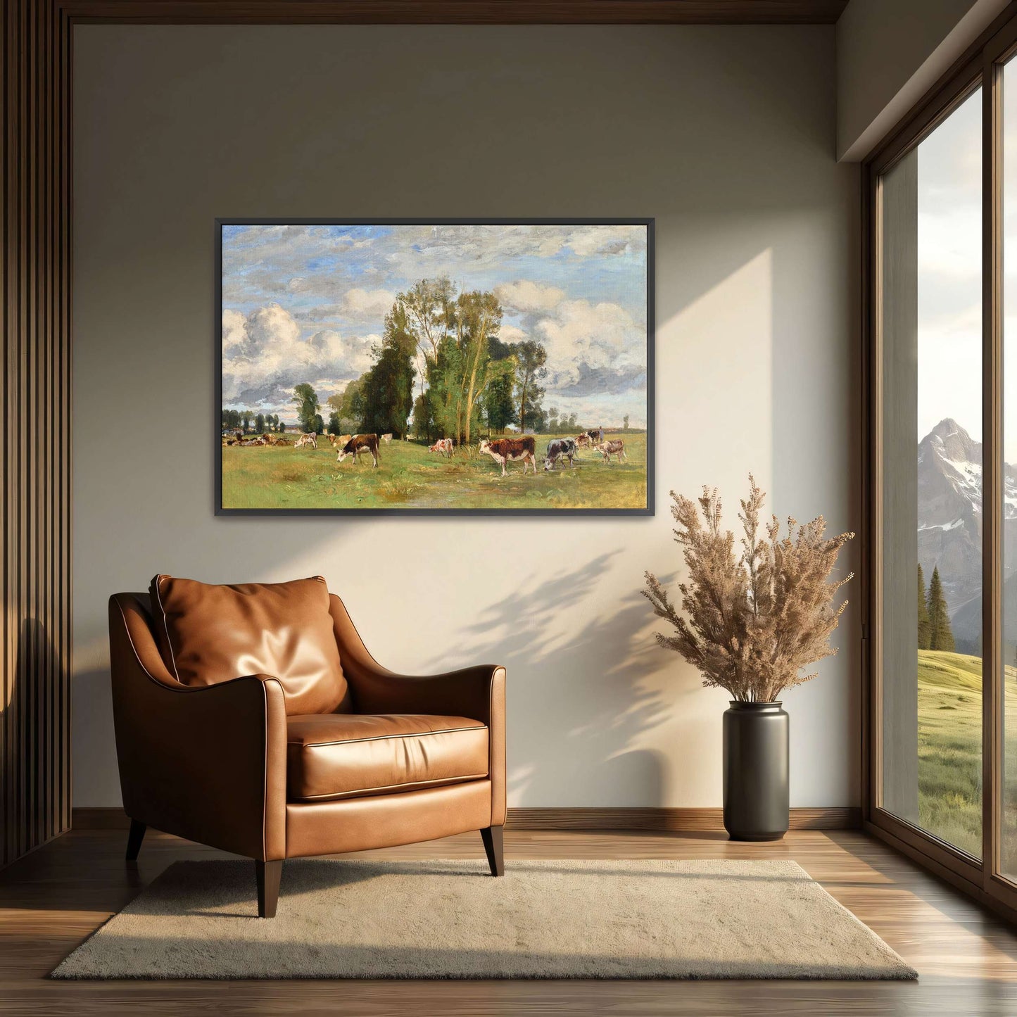 Pasture Landscape with Cows by Eugen Jettel