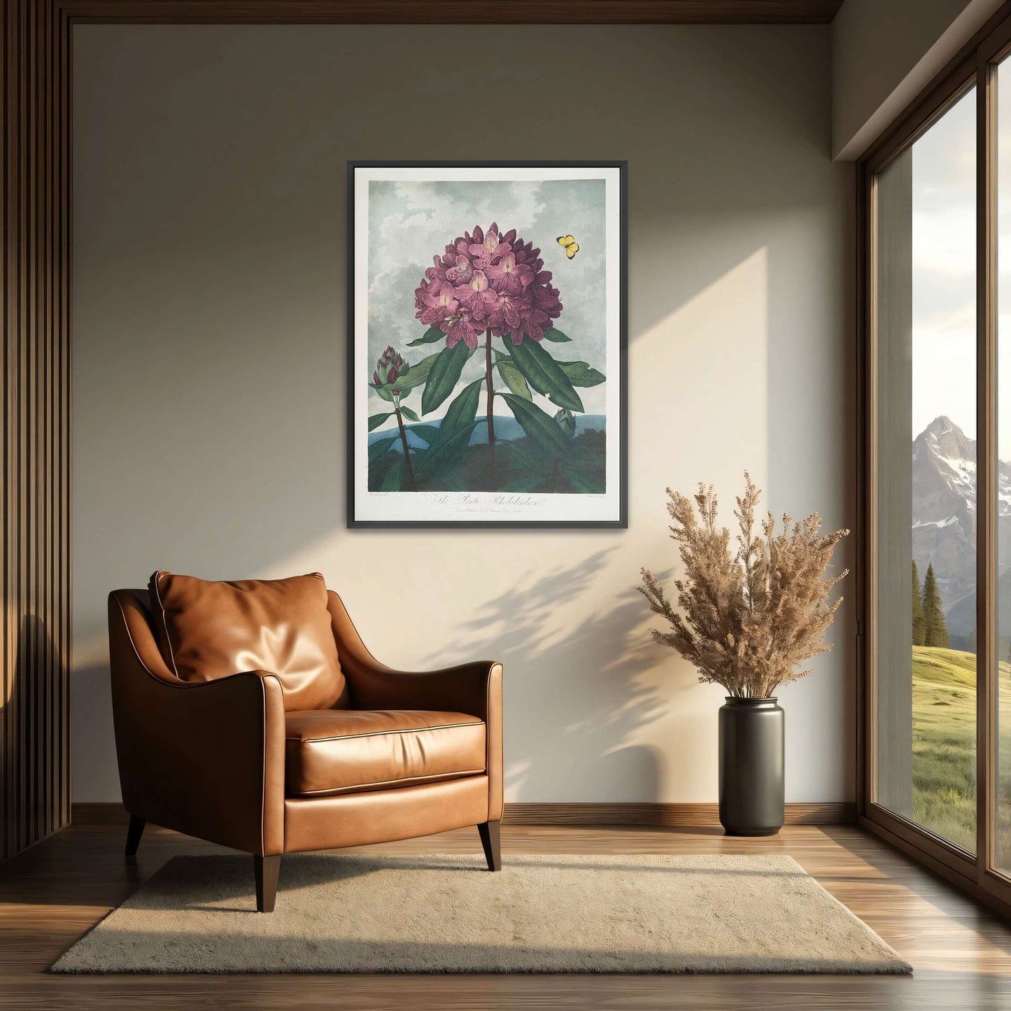 Pink Rhododendron with Insects by Robert John Thornton