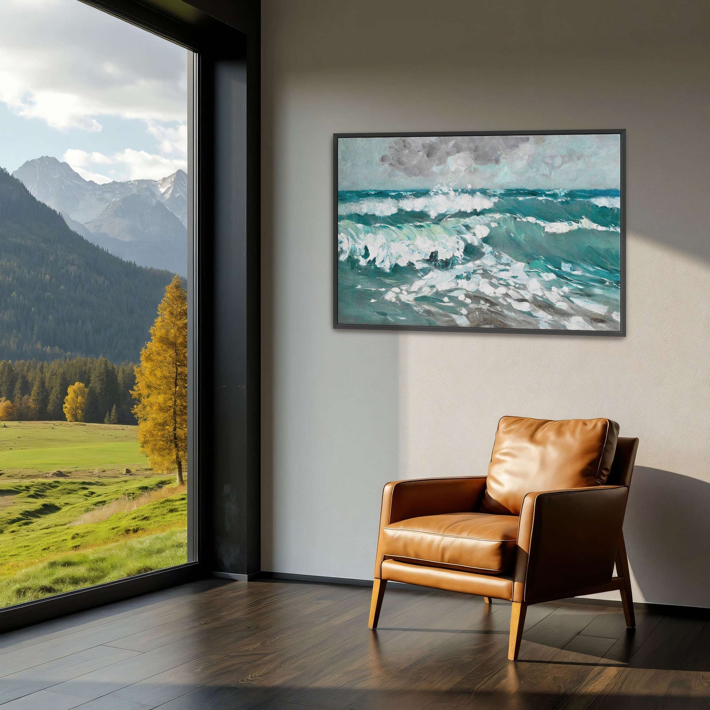Stormy Sea With Whitecaps And Crashing Waves By Karl Hagemeister