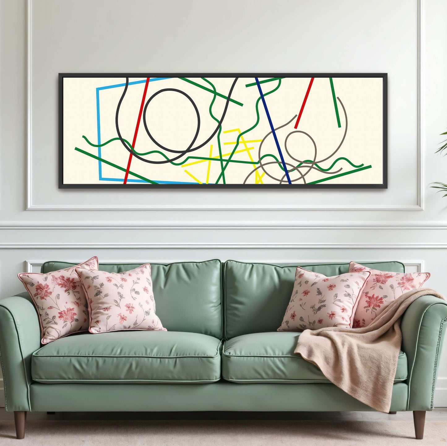 Abstract geometric lines and shapes by Myriam Thyes