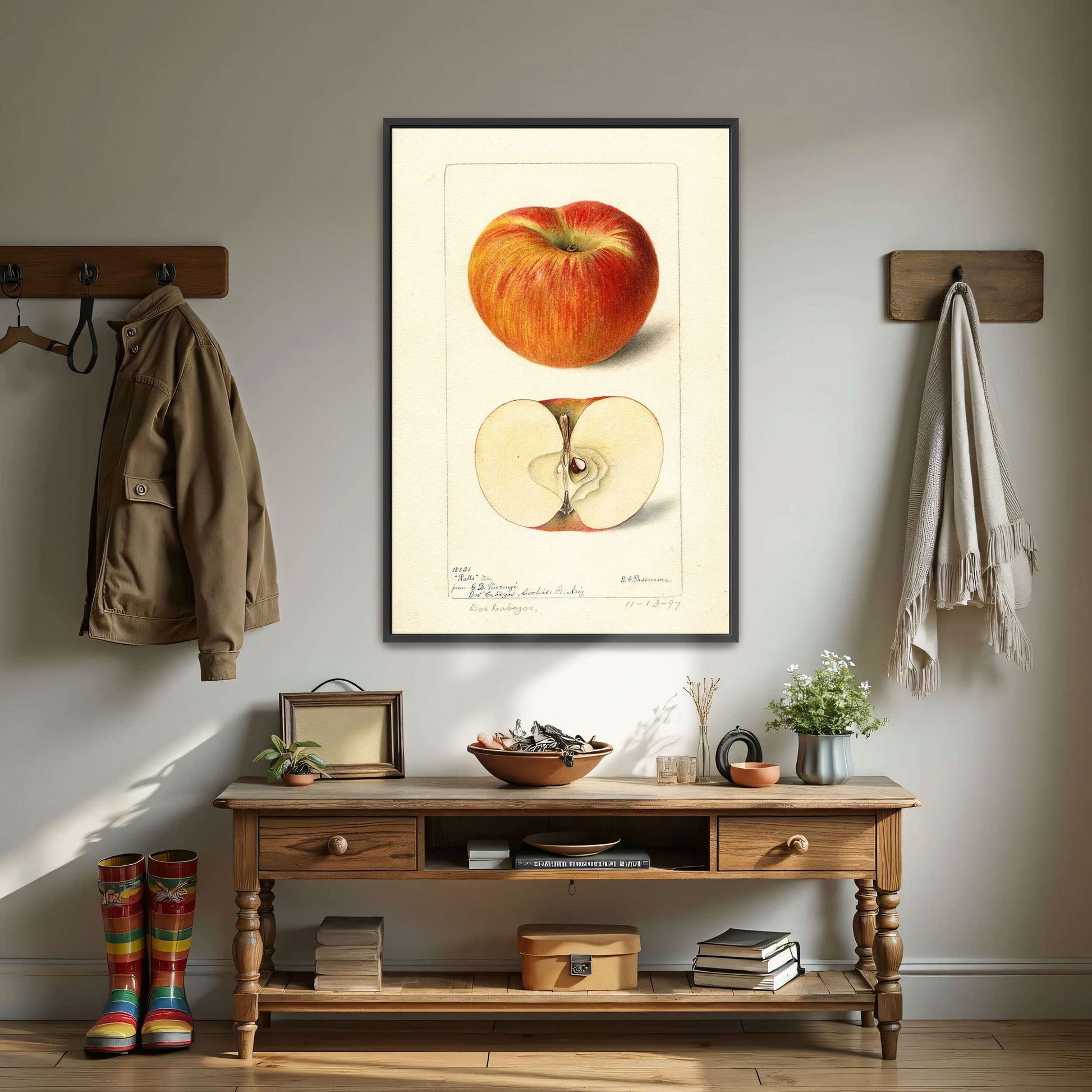 Apple watercolor painting by Deborah Griscom Passmore
