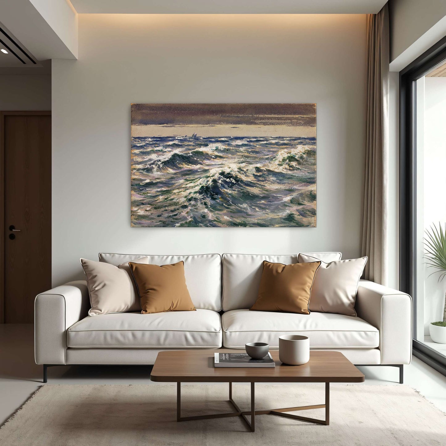 Choppy Waves on the Open Sea by William Henry Holmes
