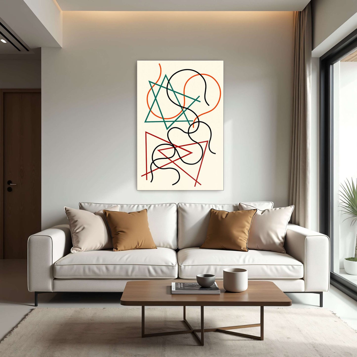 Abstract geometric line art by Myriam Thyes
