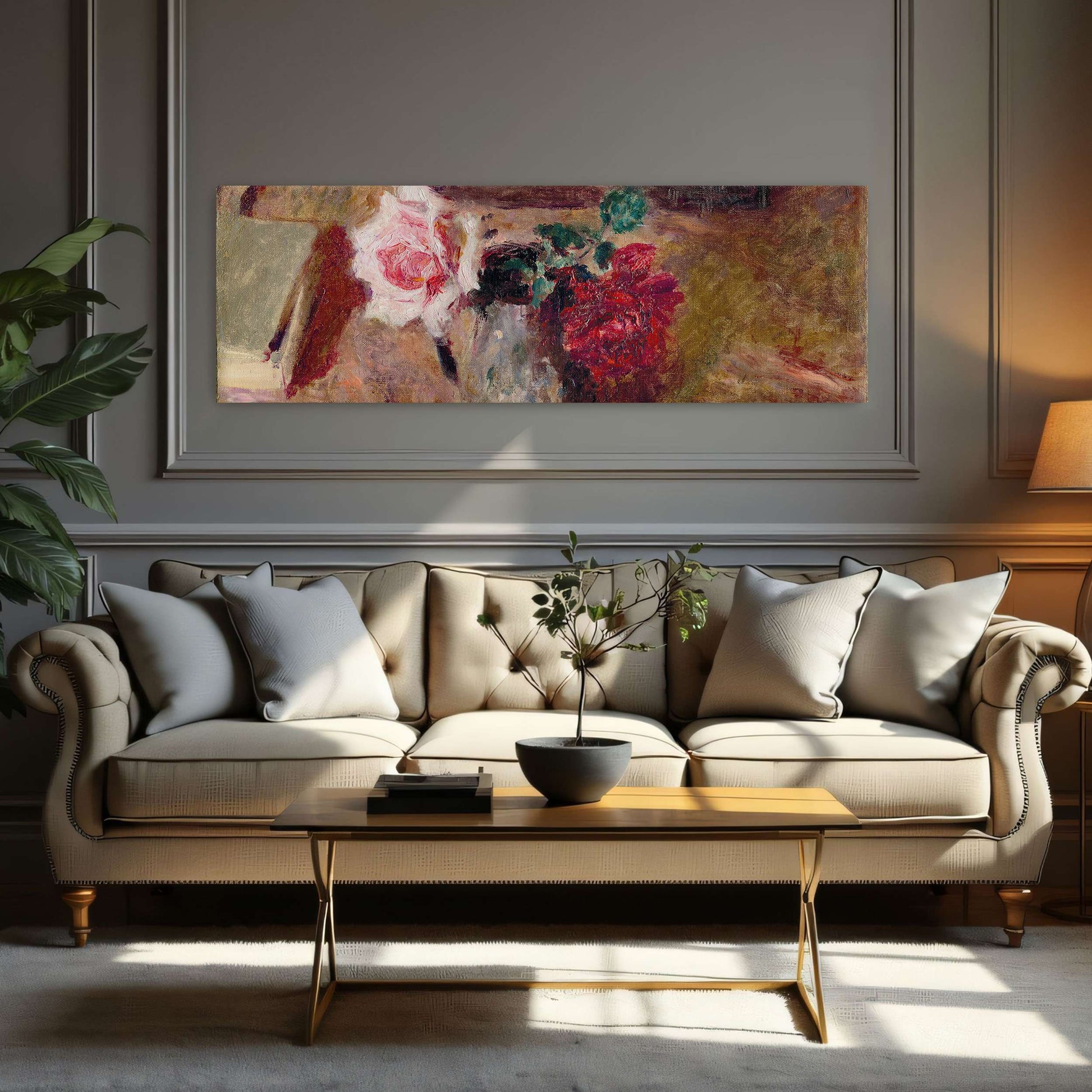Still life with roses and a box by Édouard Vuillard