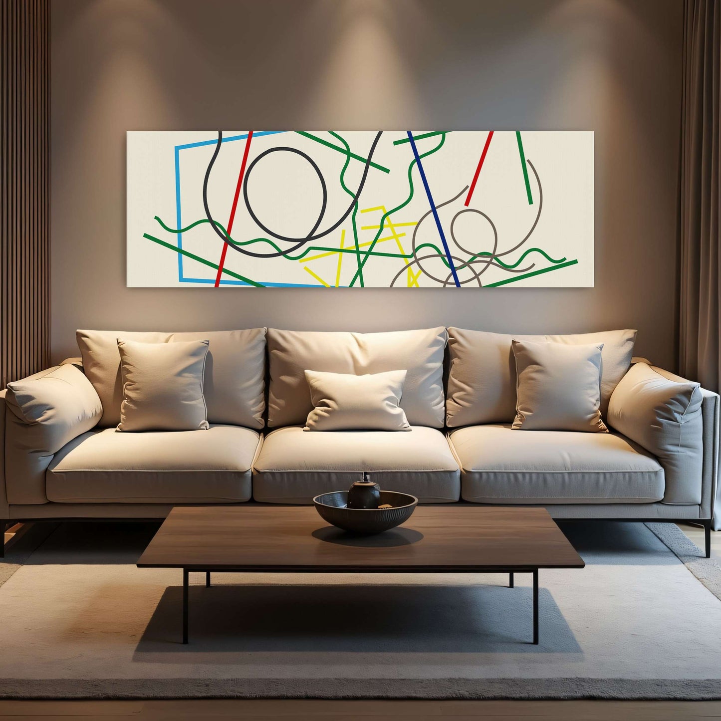 Abstract geometric lines and shapes by Myriam Thyes
