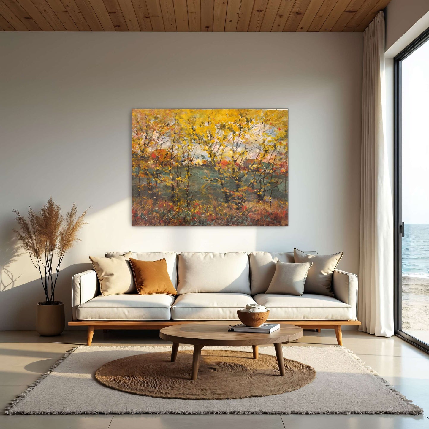 Autumn Trees Landscape Painting by William Henry Holmes