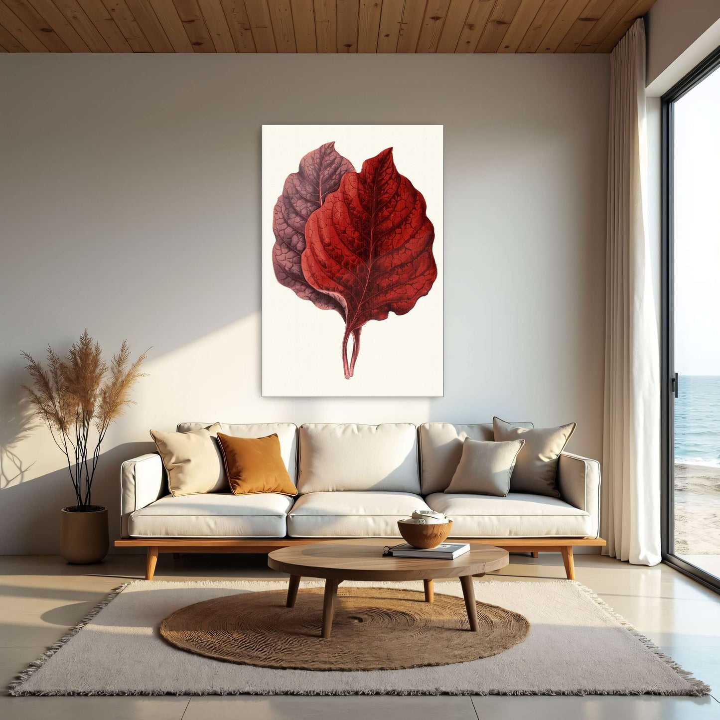 Red and Purple Plant Leaves by Edward Joseph Lowe