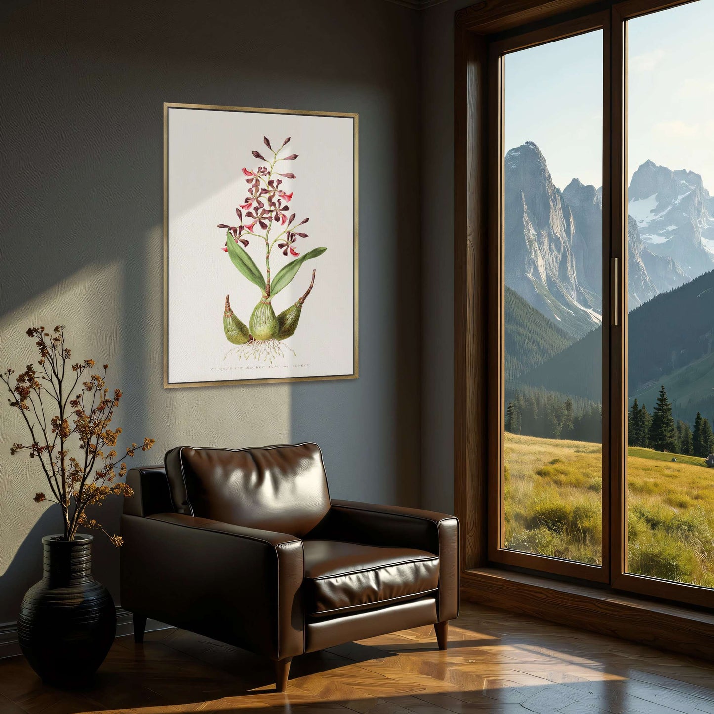 Orchid botanical illustration by James Bateman