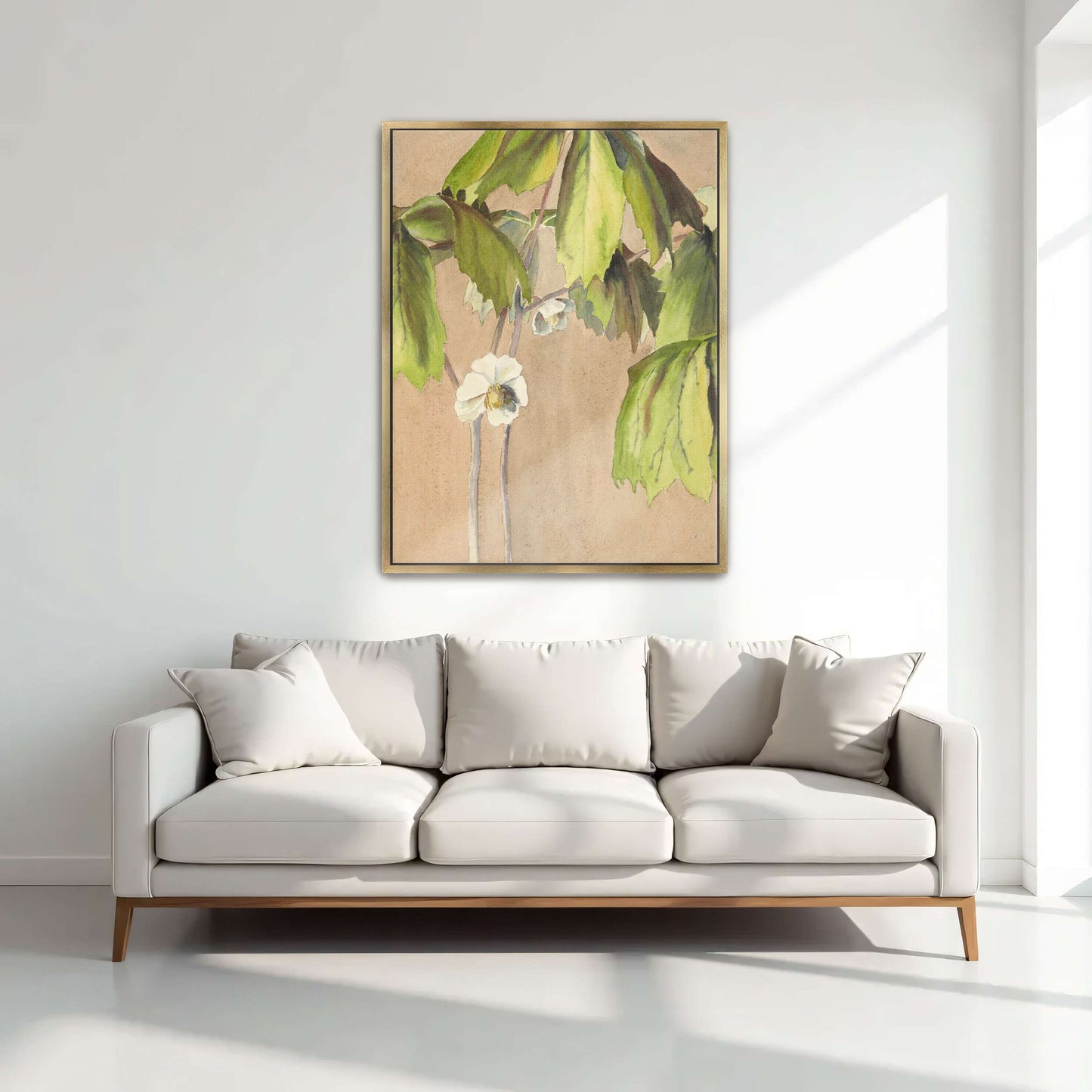 Watercolor painting of May Apple by Hannah Borger Overbeck