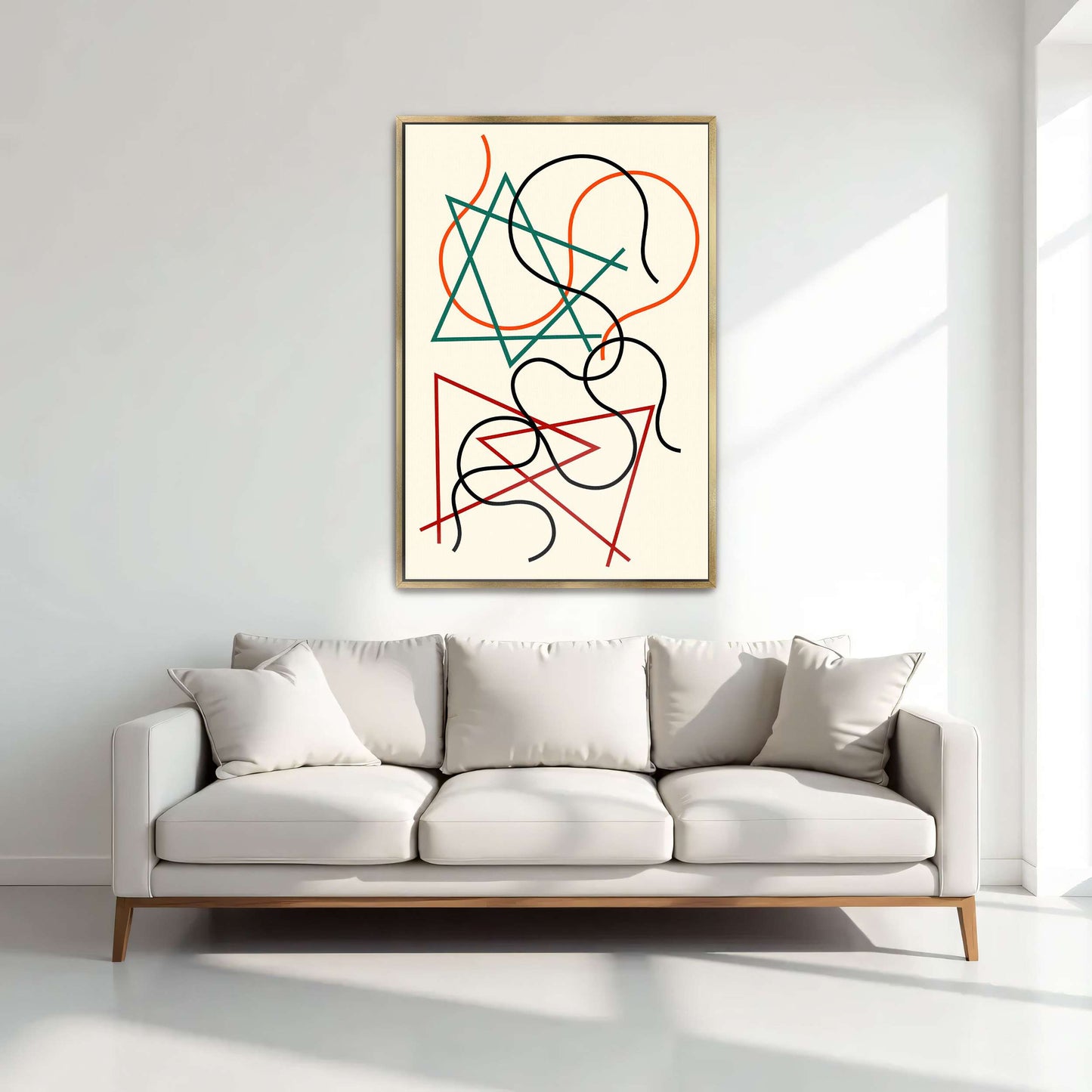 Abstract geometric line art by Myriam Thyes