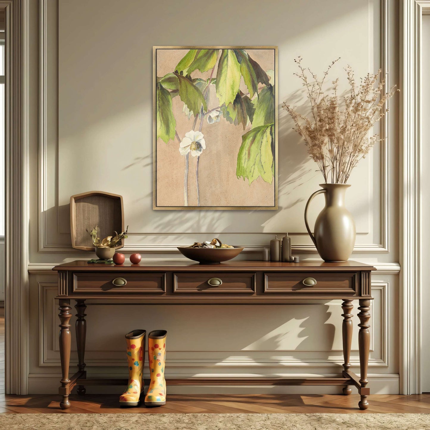 Watercolor painting of May Apple by Hannah Borger Overbeck