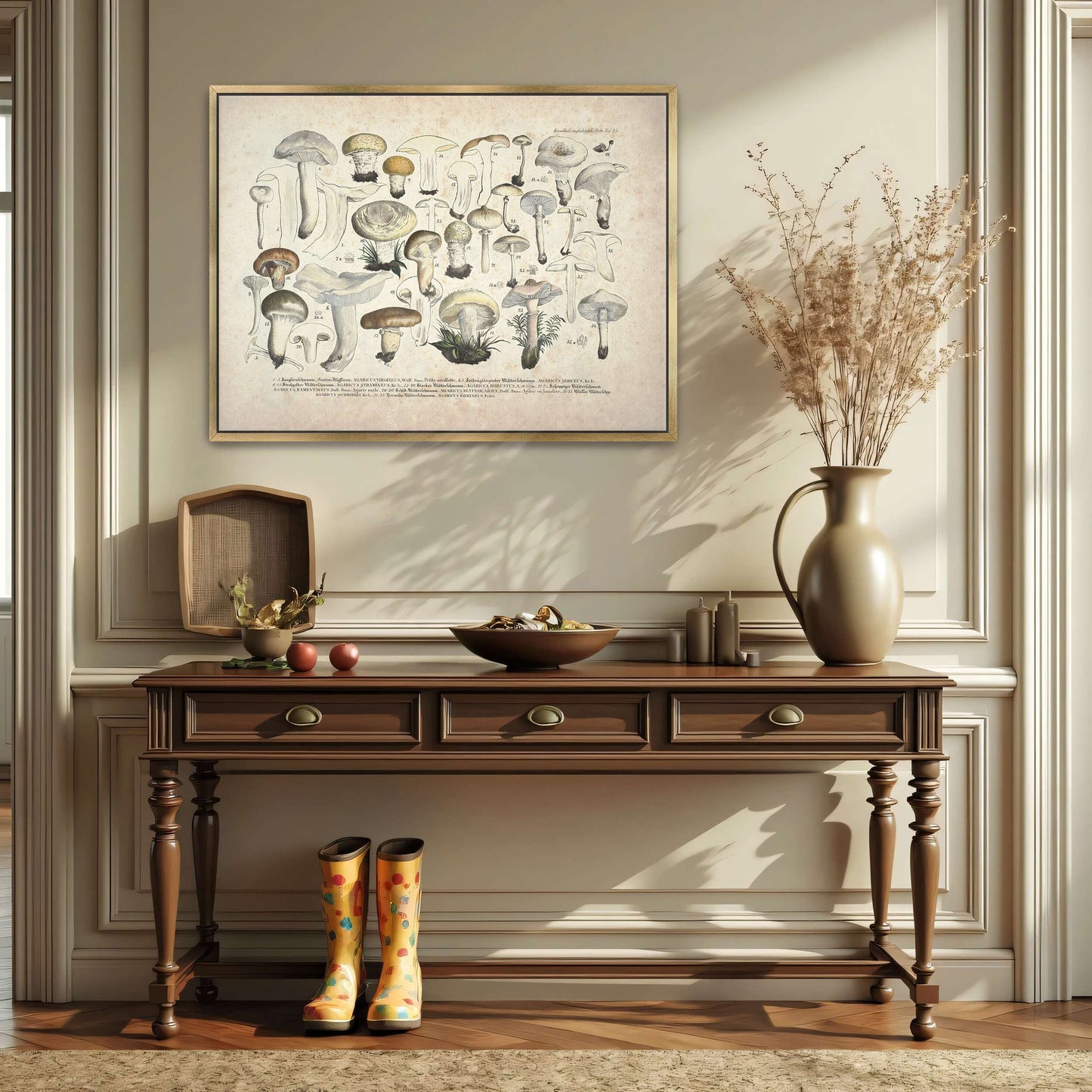 Mushroom illustration, botanical art by J. V. Krombholz