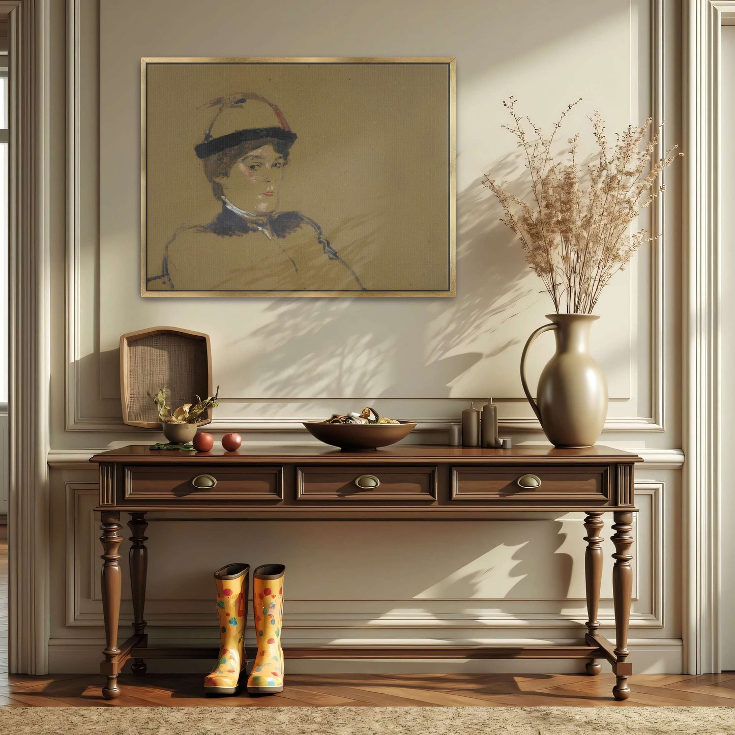 Woman in hat and coat portrait by Édouard Vuillard