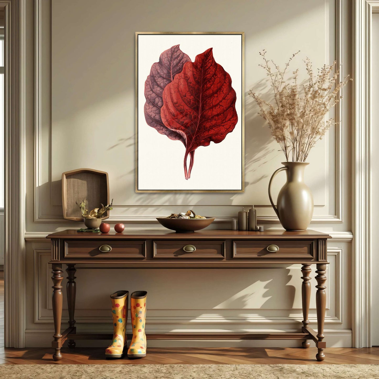 Red and Purple Plant Leaves by Edward Joseph Lowe