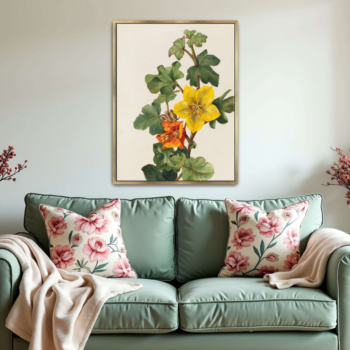 Yellow and orange flowers by Mary Vaux Walcott