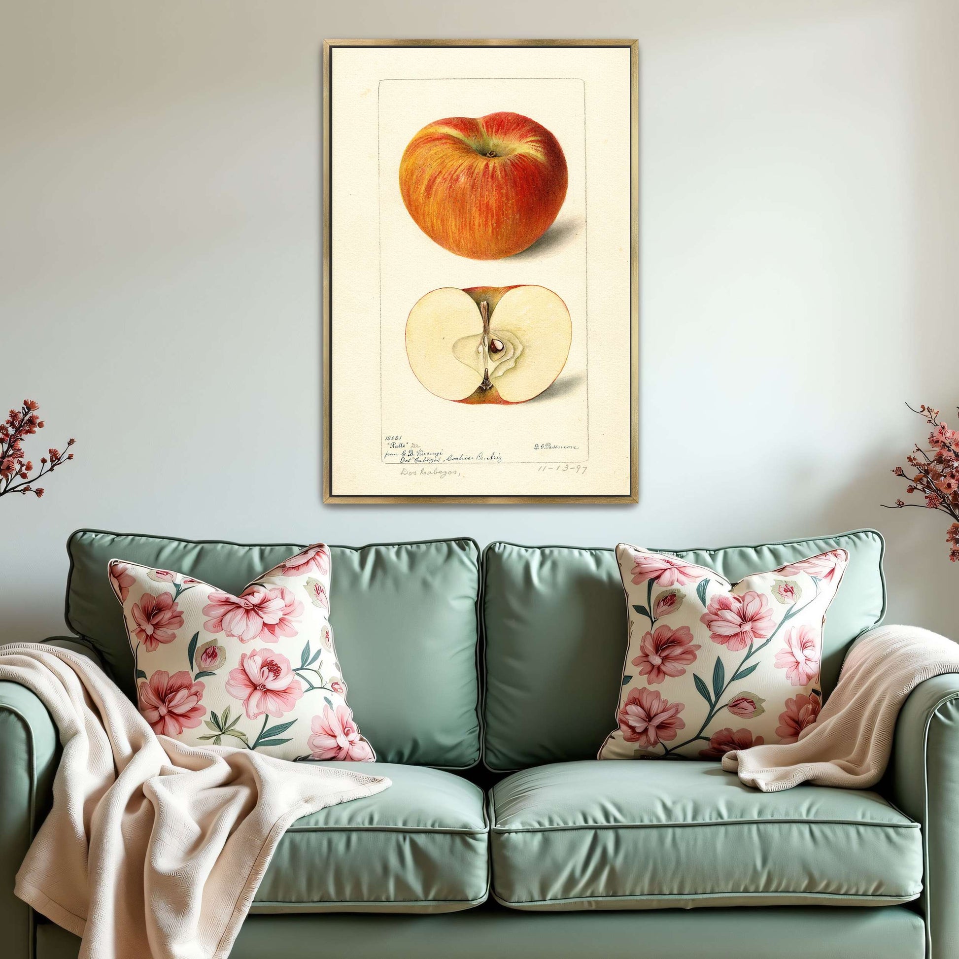 Apple watercolor painting by Deborah Griscom Passmore