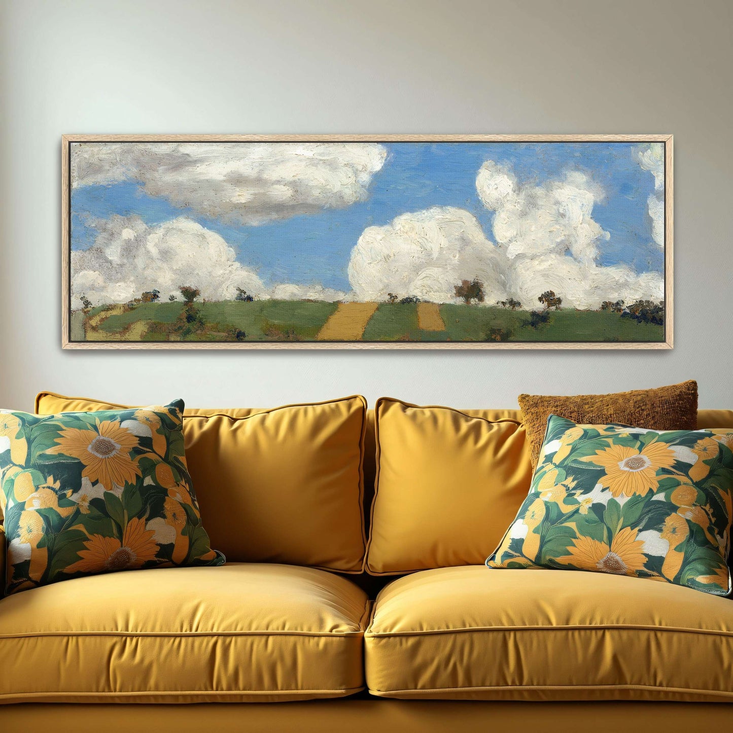 Rural landscape with clouds and fields by Édouard Vuillard