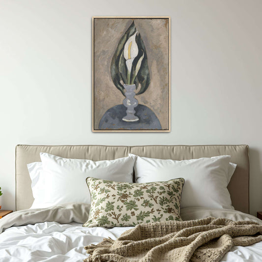 White Calla Lily in Vase by Marsden Hartley