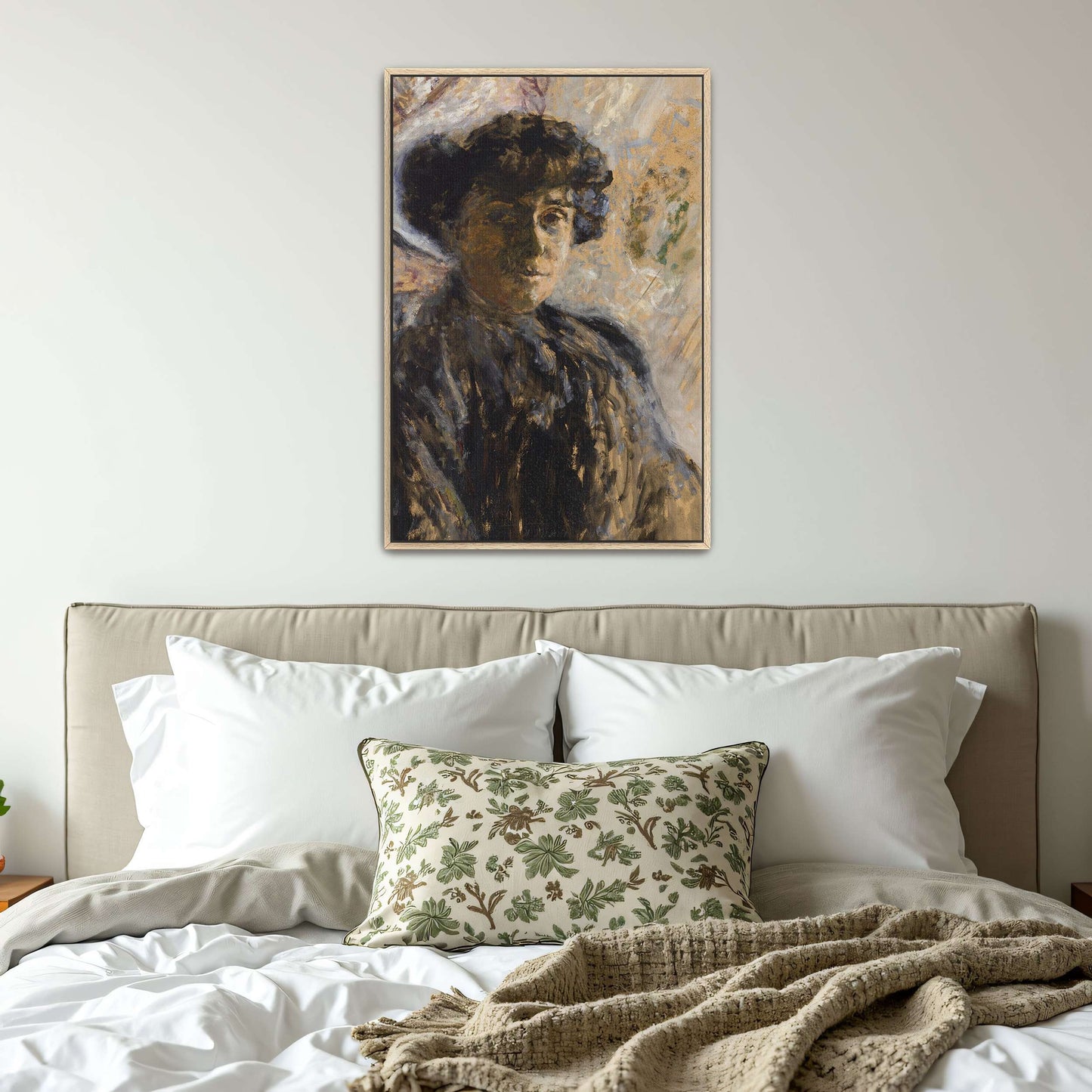 Portrait of a Woman in a Black Dress by Édouard Vuillard