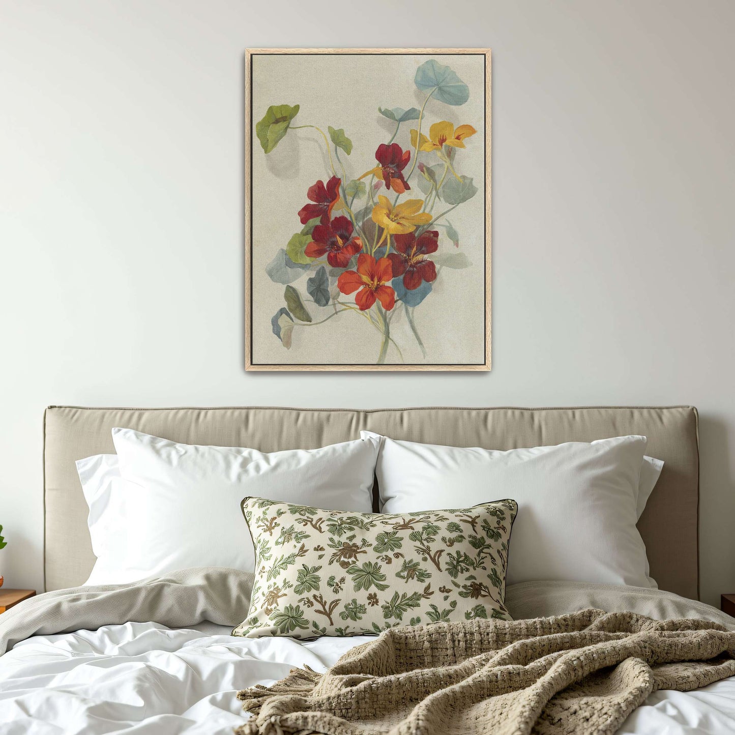 Watercolor painting of nasturtiums by Deborah Griscom Passmore