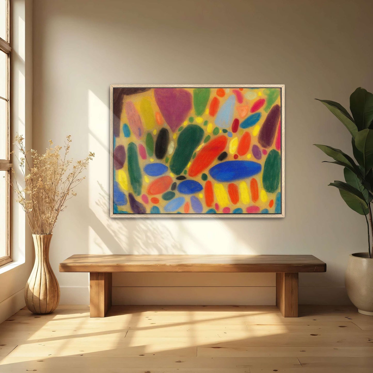 Abstract Colorful Shapes And Forms By Adolf Hölzel