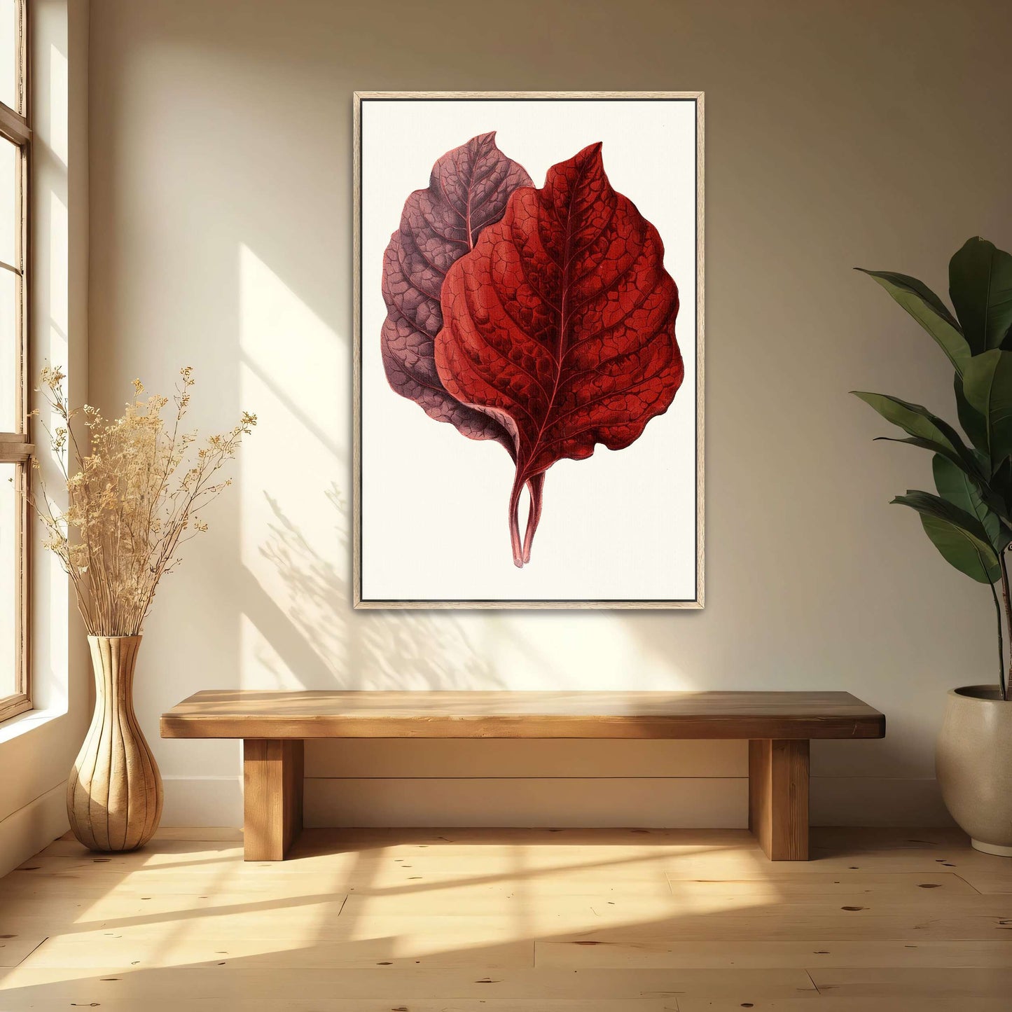 Red and Purple Plant Leaves by Edward Joseph Lowe
