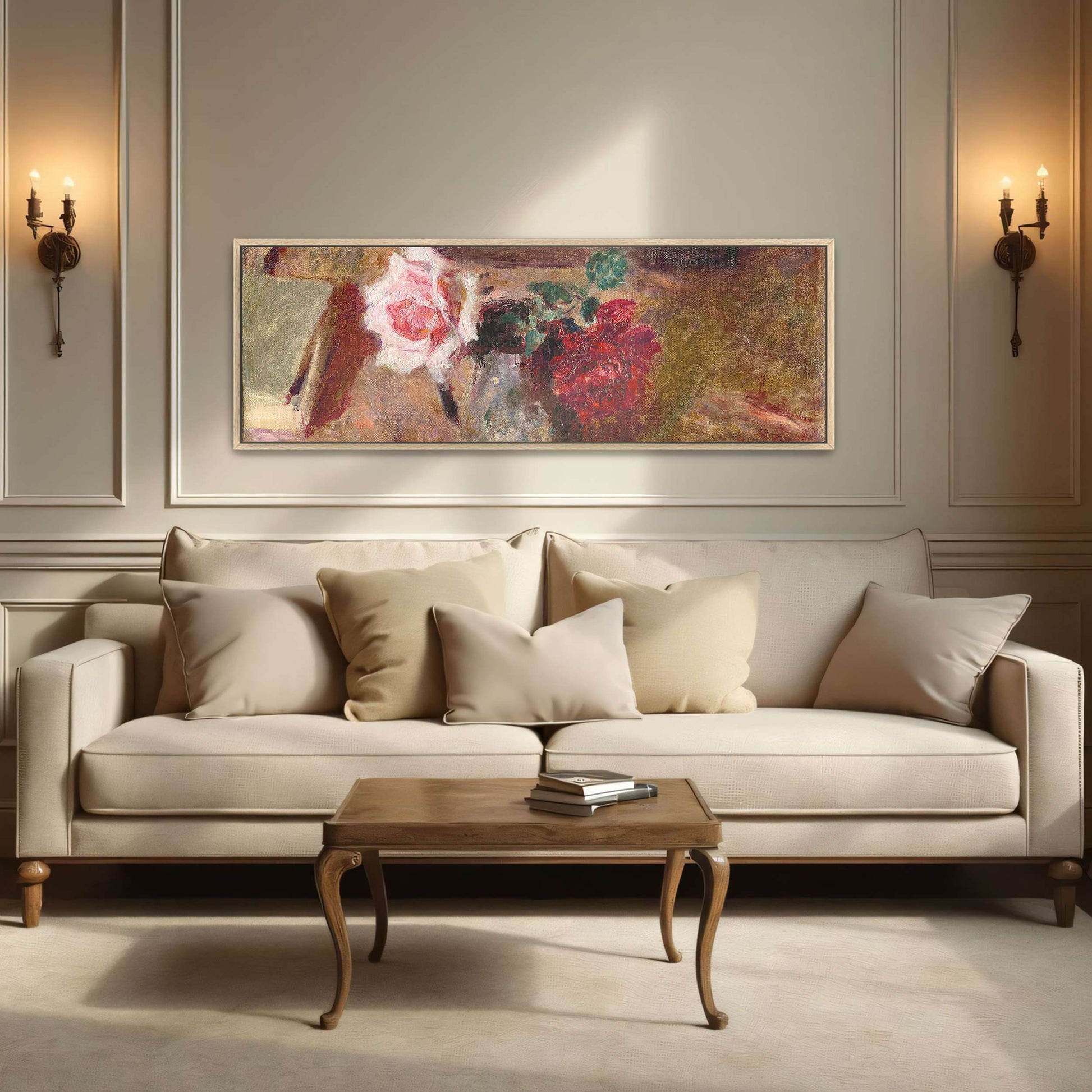Still life with roses and a box by Édouard Vuillard