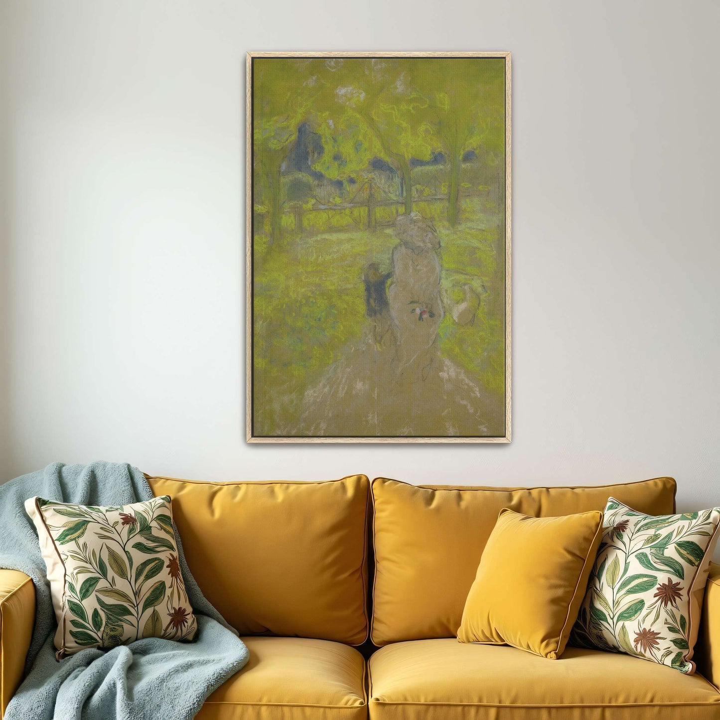 Woman and Child in a Garden by Édouard Vuillard