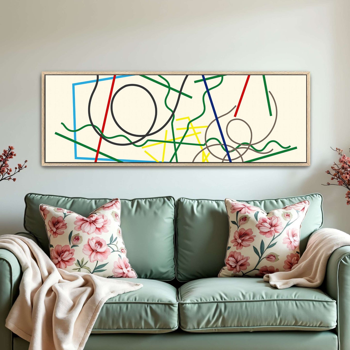 Abstract geometric lines and shapes by Myriam Thyes