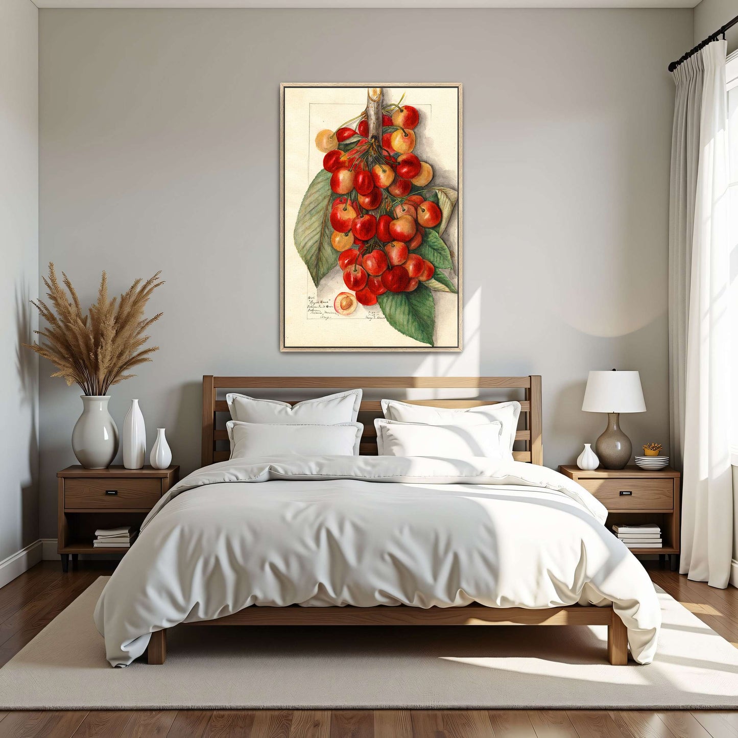 Watercolor painting of cherries by Mary Daisy Arnold