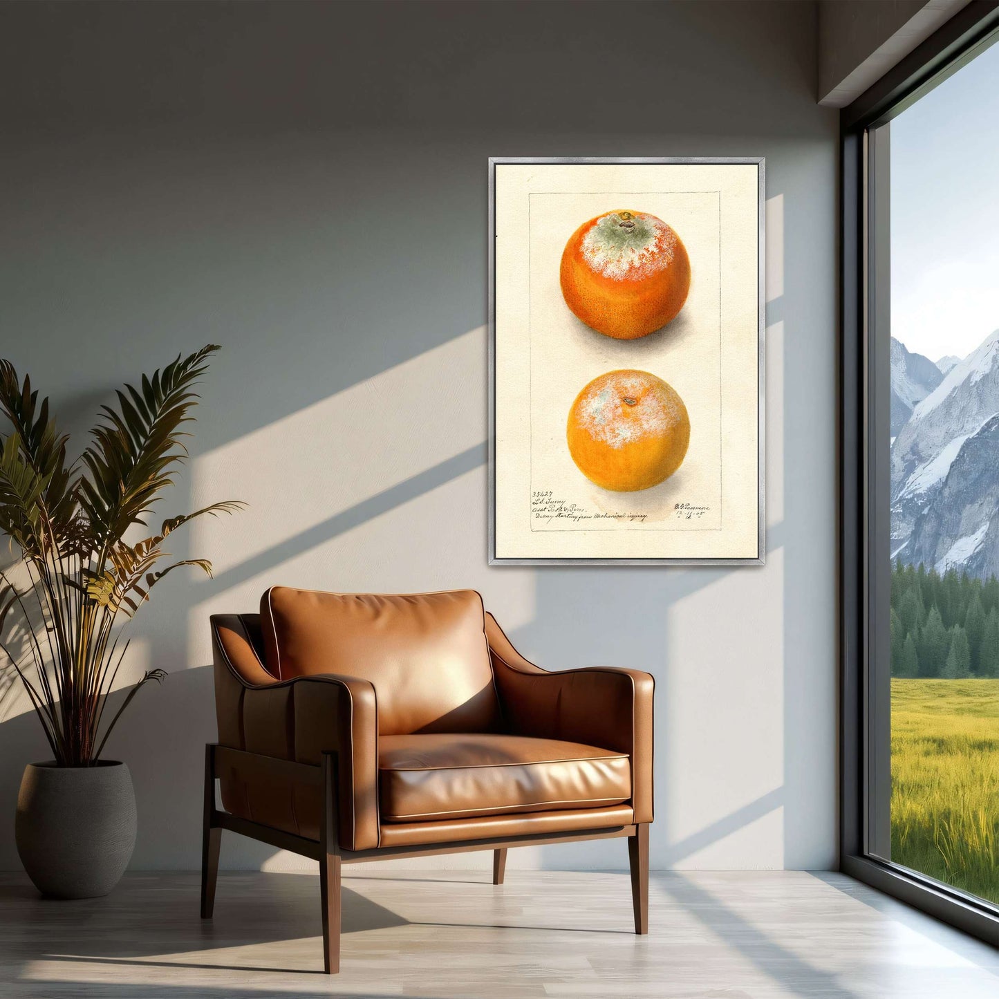 Moldy oranges, botanical study by Deborah Griscom Passmore