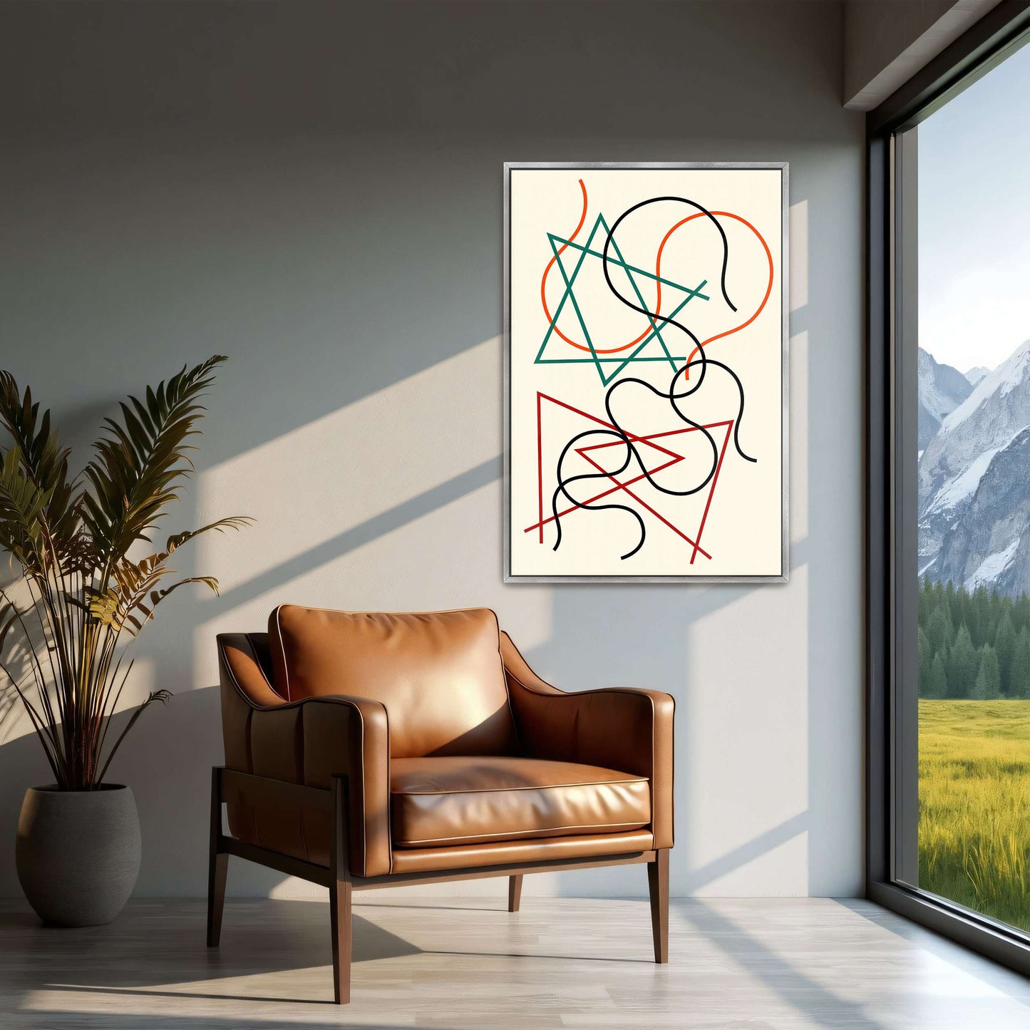 Abstract geometric line art by Myriam Thyes