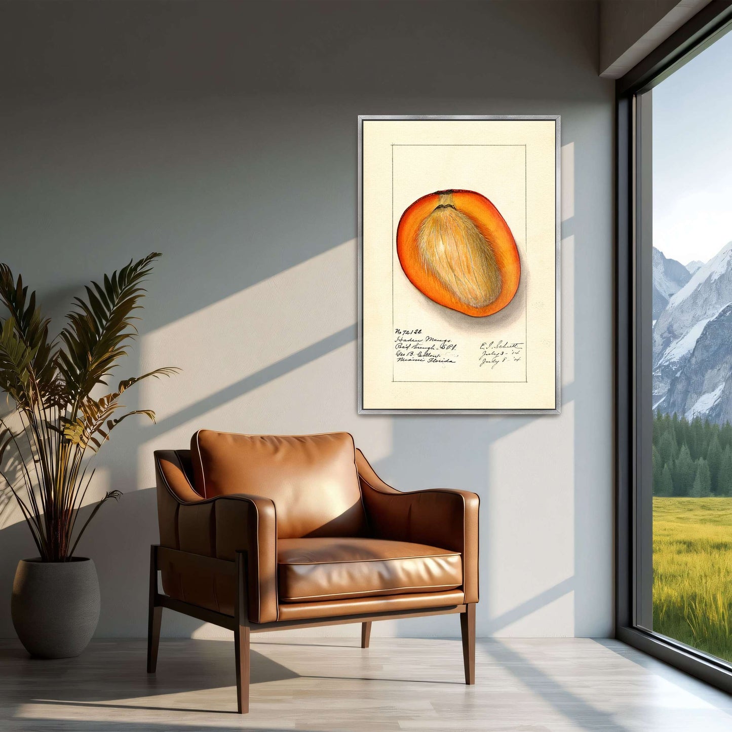 Haden Mango cross-section by Ellen Isham Schutt