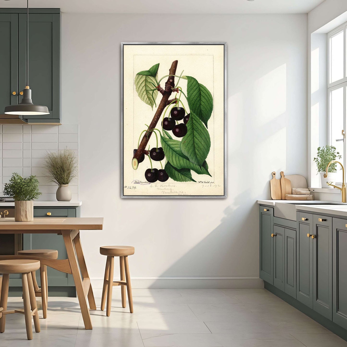 Black Republican Cherries by William Henry Prestele