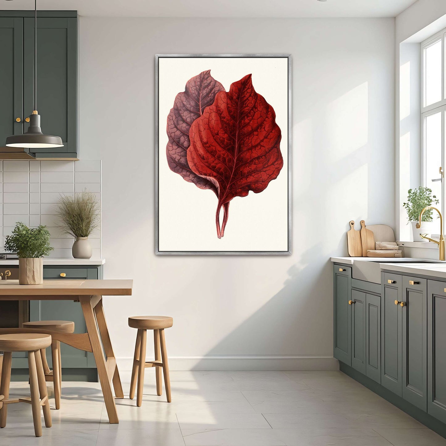 Red and Purple Plant Leaves by Edward Joseph Lowe