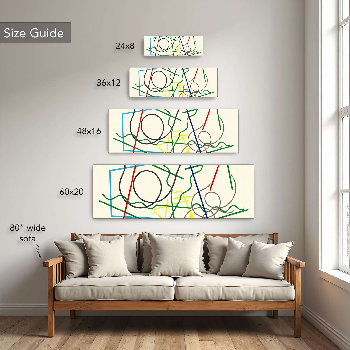 Abstract geometric lines and shapes by Myriam Thyes