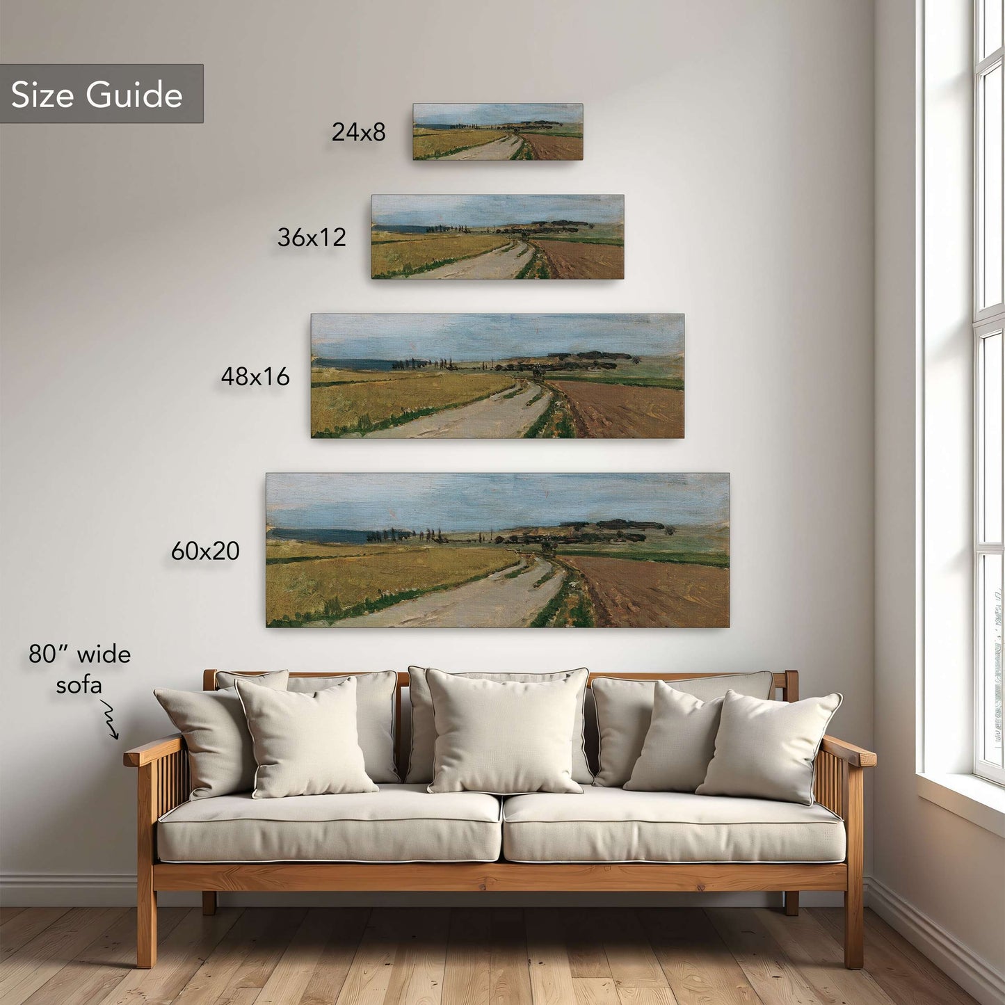 Country road, fields, and sky by Carl Moll