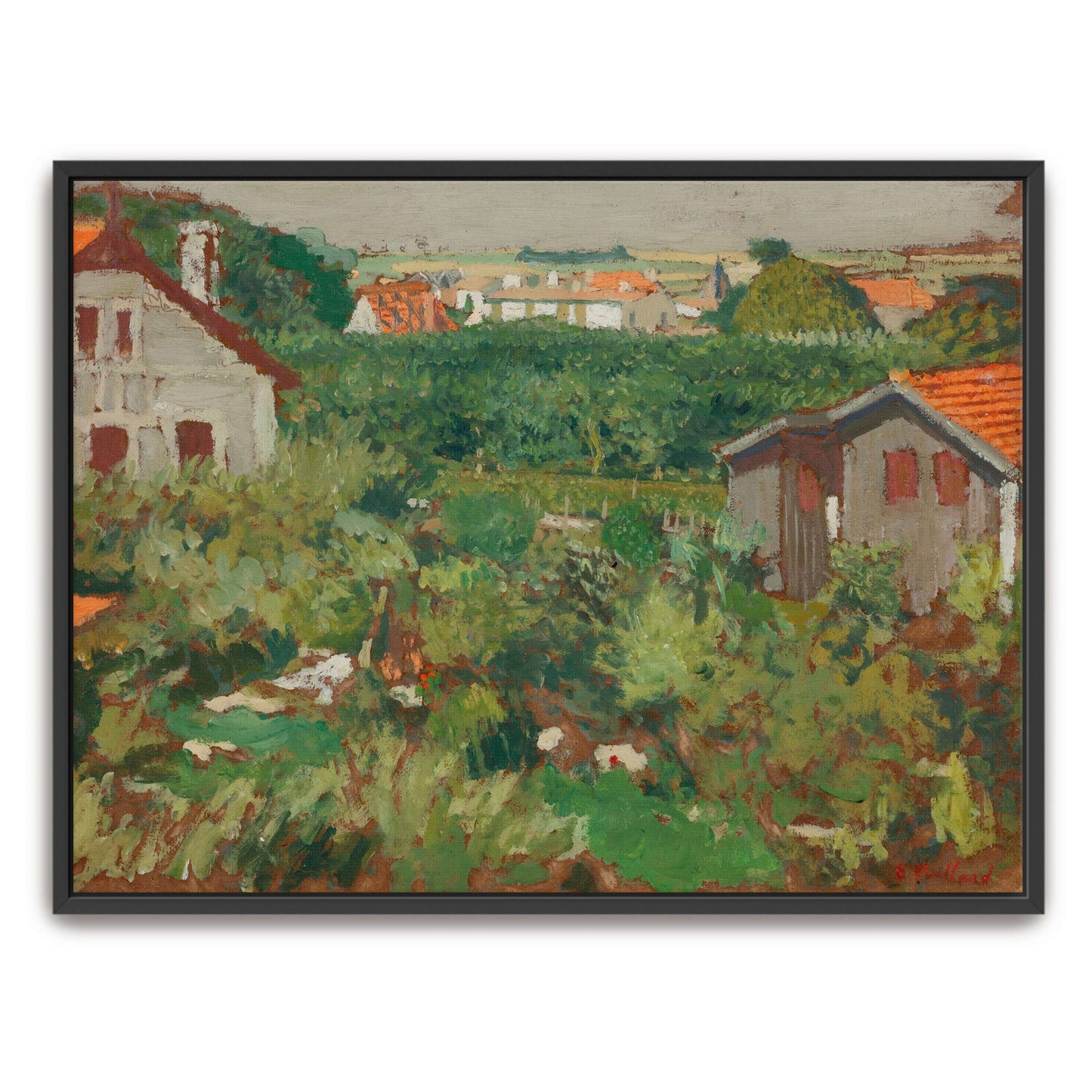 Houses and Trees in a Garden by Édouard Vuillard