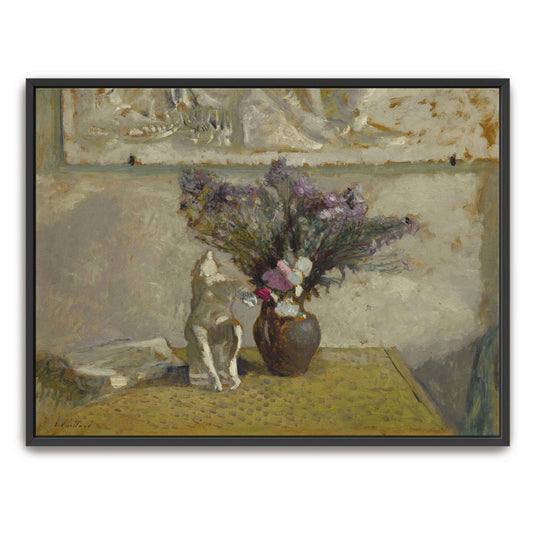 Still Life With Flowers And Sculpture By Édouard Vuillard