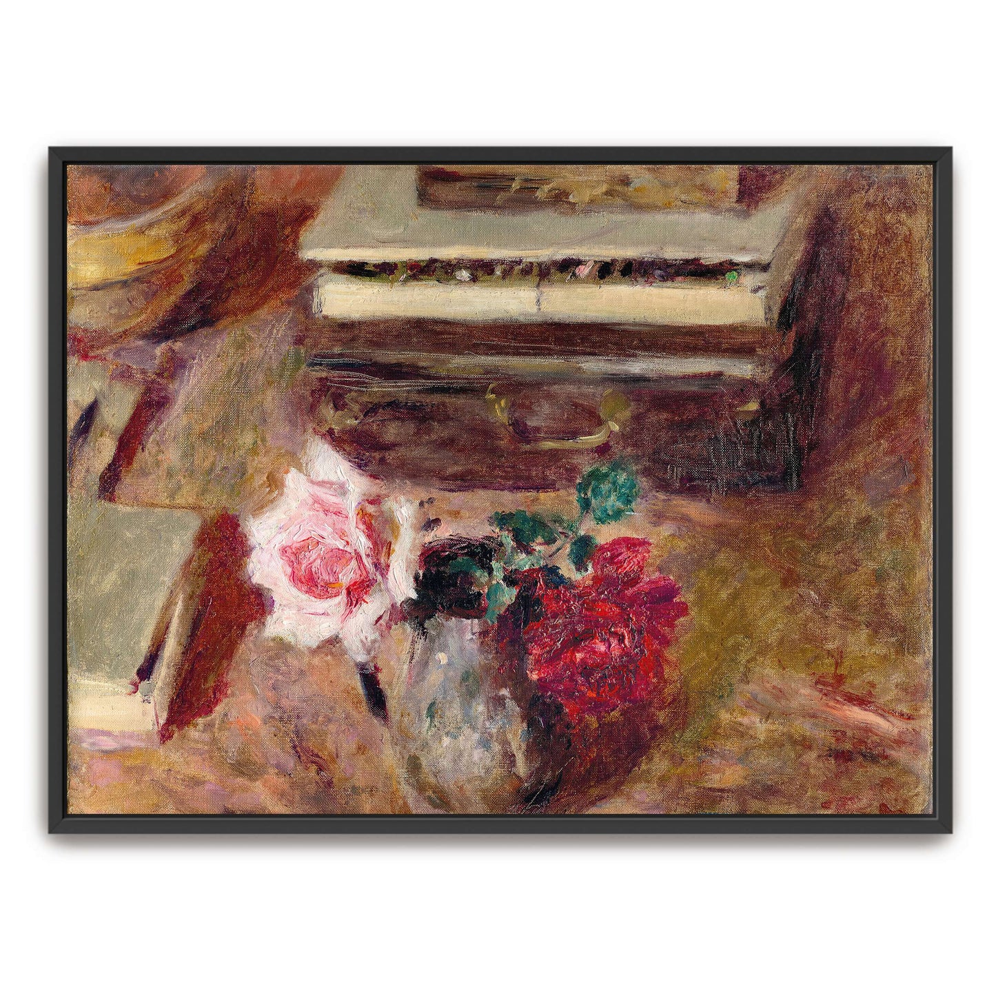 Still life with roses and a box by Édouard Vuillard