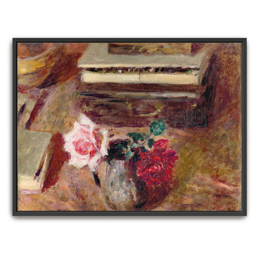 Still life with roses and a box by Édouard Vuillard