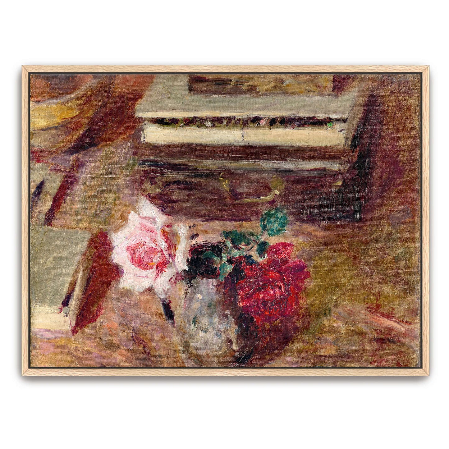 Still life with roses and a box by Édouard Vuillard