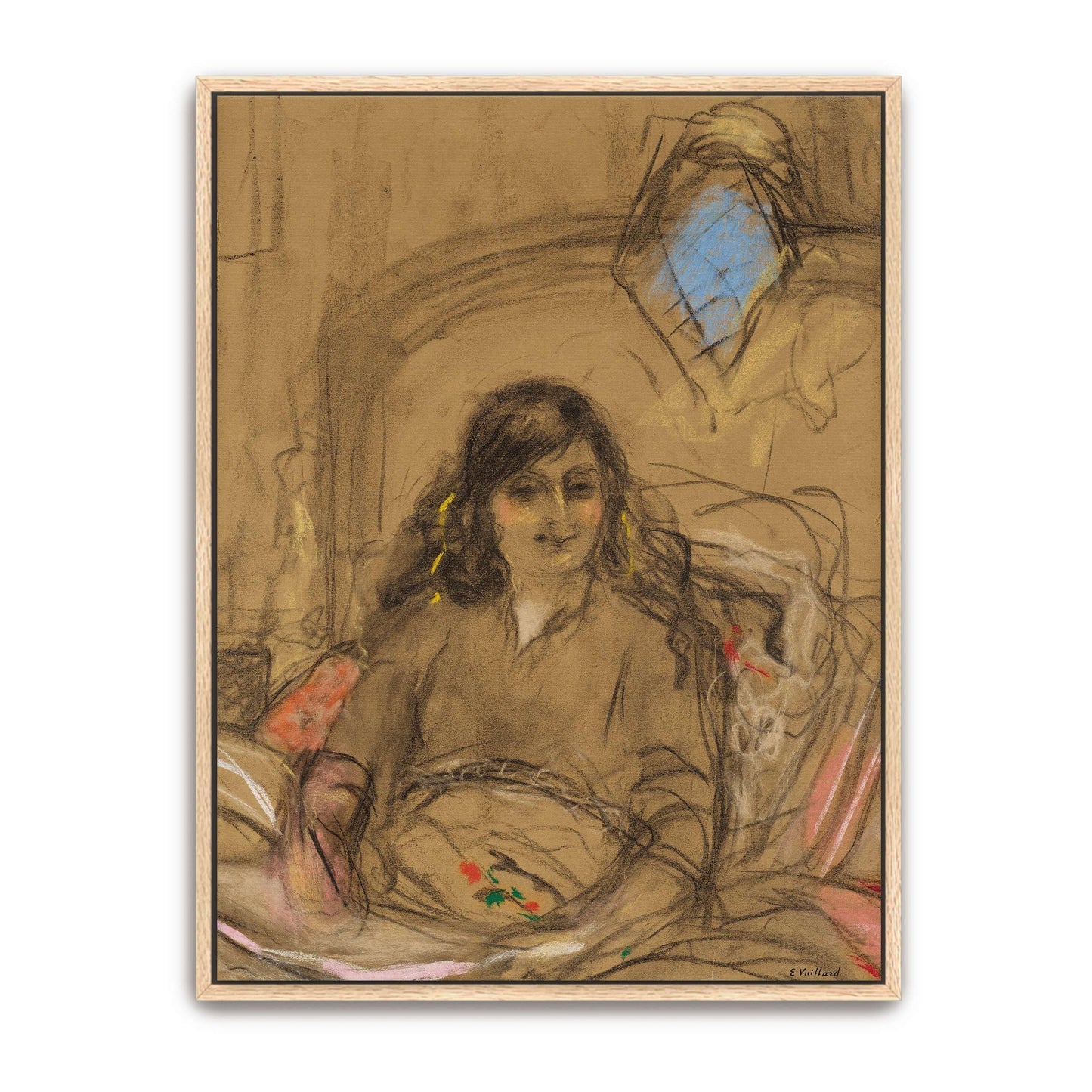 Woman in a chair with a window behind her by Édouard Vuillard