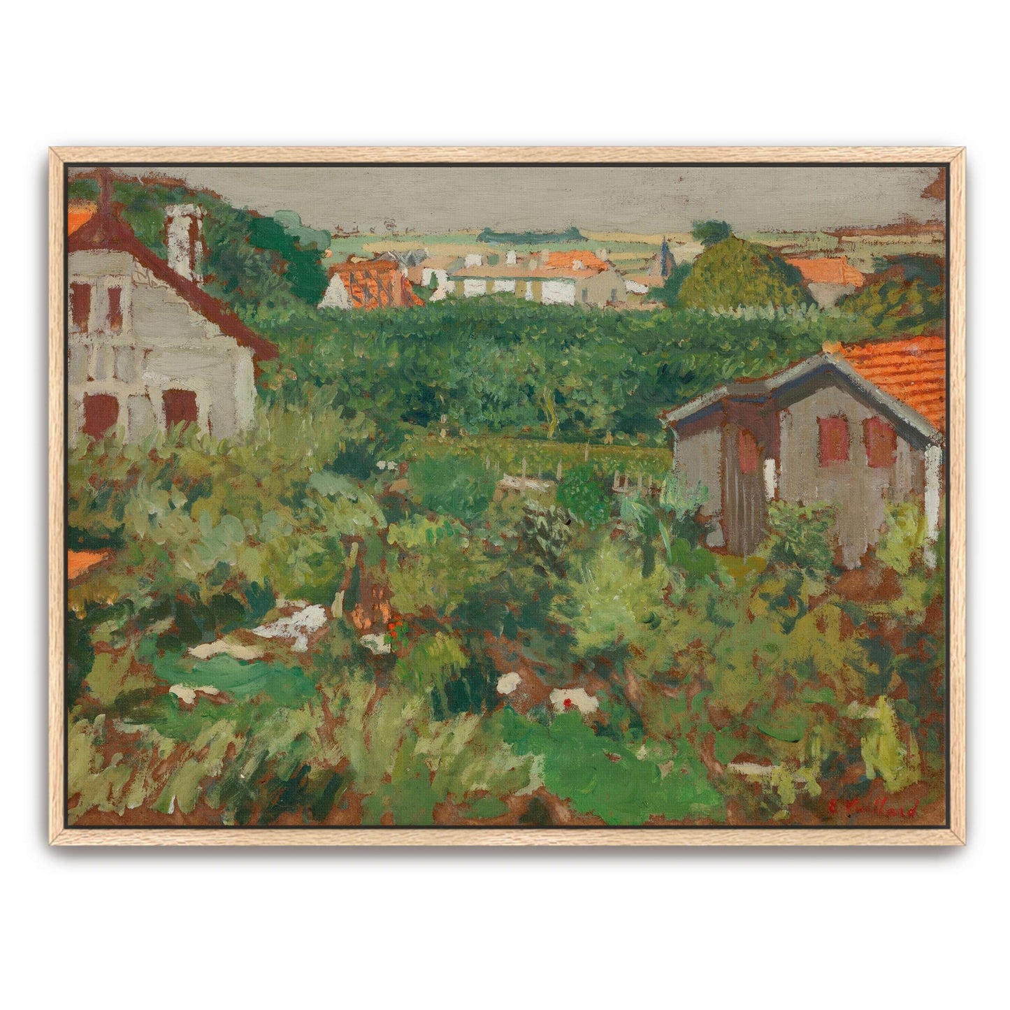 Houses and Trees in a Garden by Édouard Vuillard