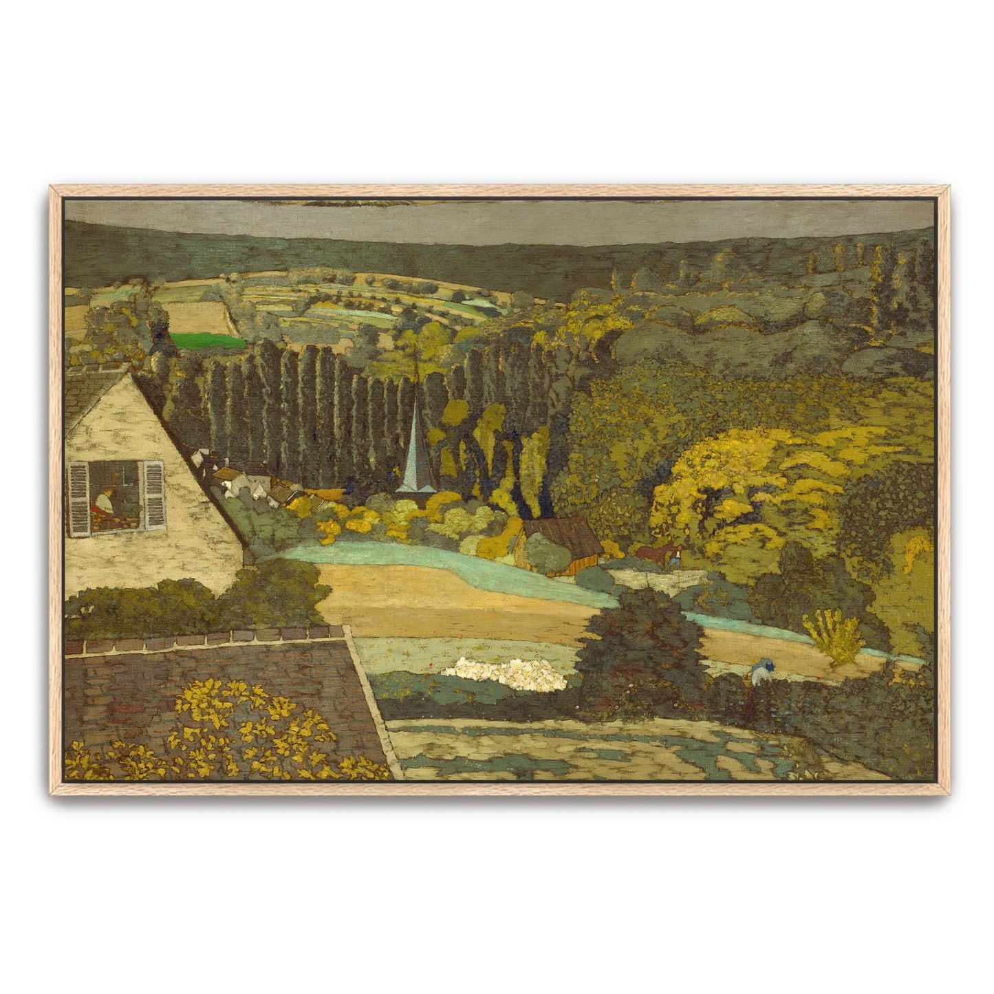 A house with a window overlooking a forest by Édouard Vuillard