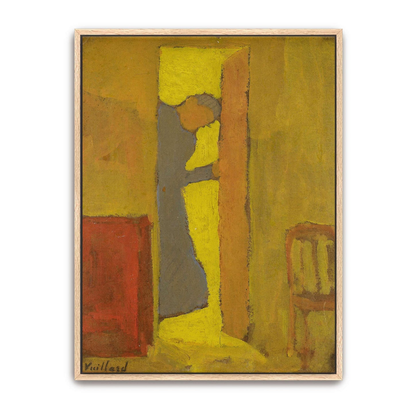 Woman opening a door in a room by Édouard Vuillard