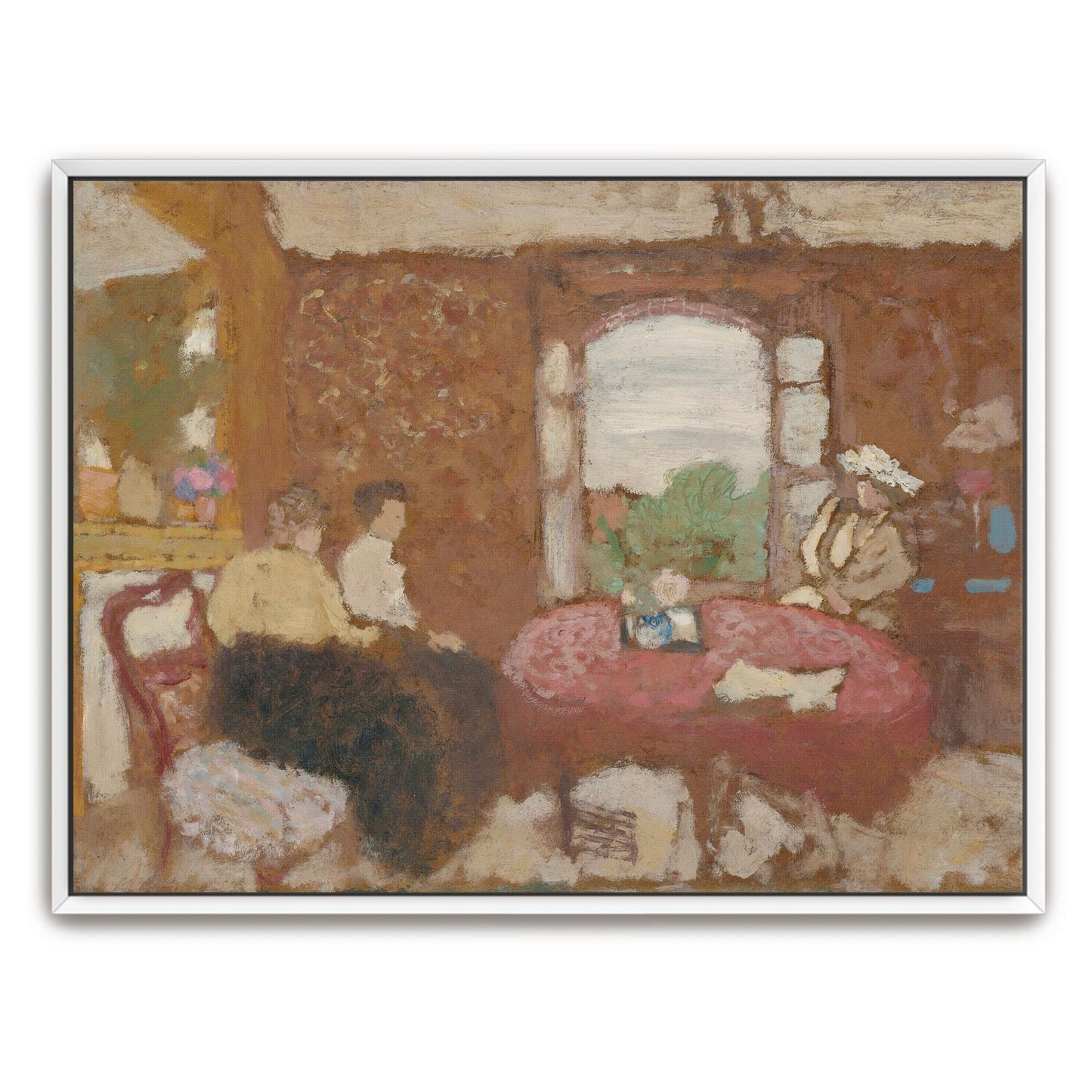 Three women gathered in a room by Édouard Vuillard
