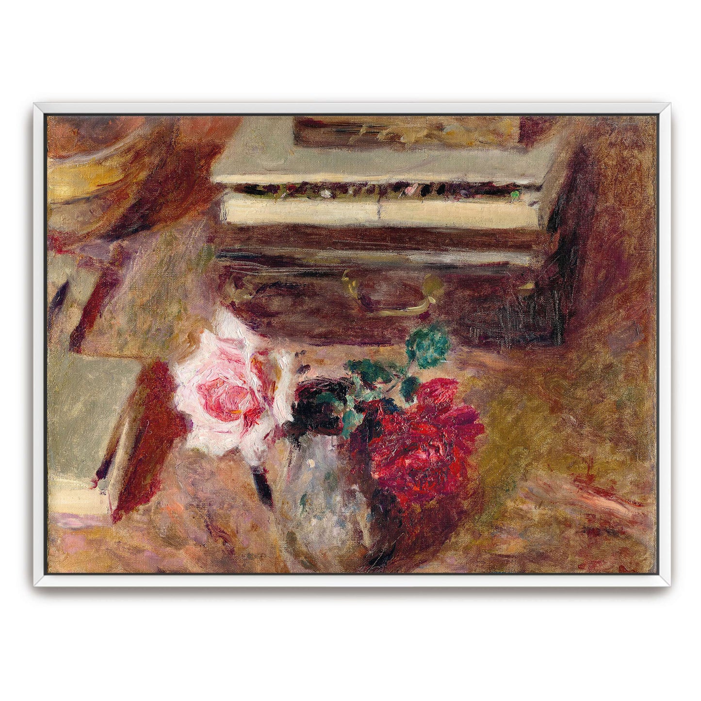 Still life with roses and a box by Édouard Vuillard