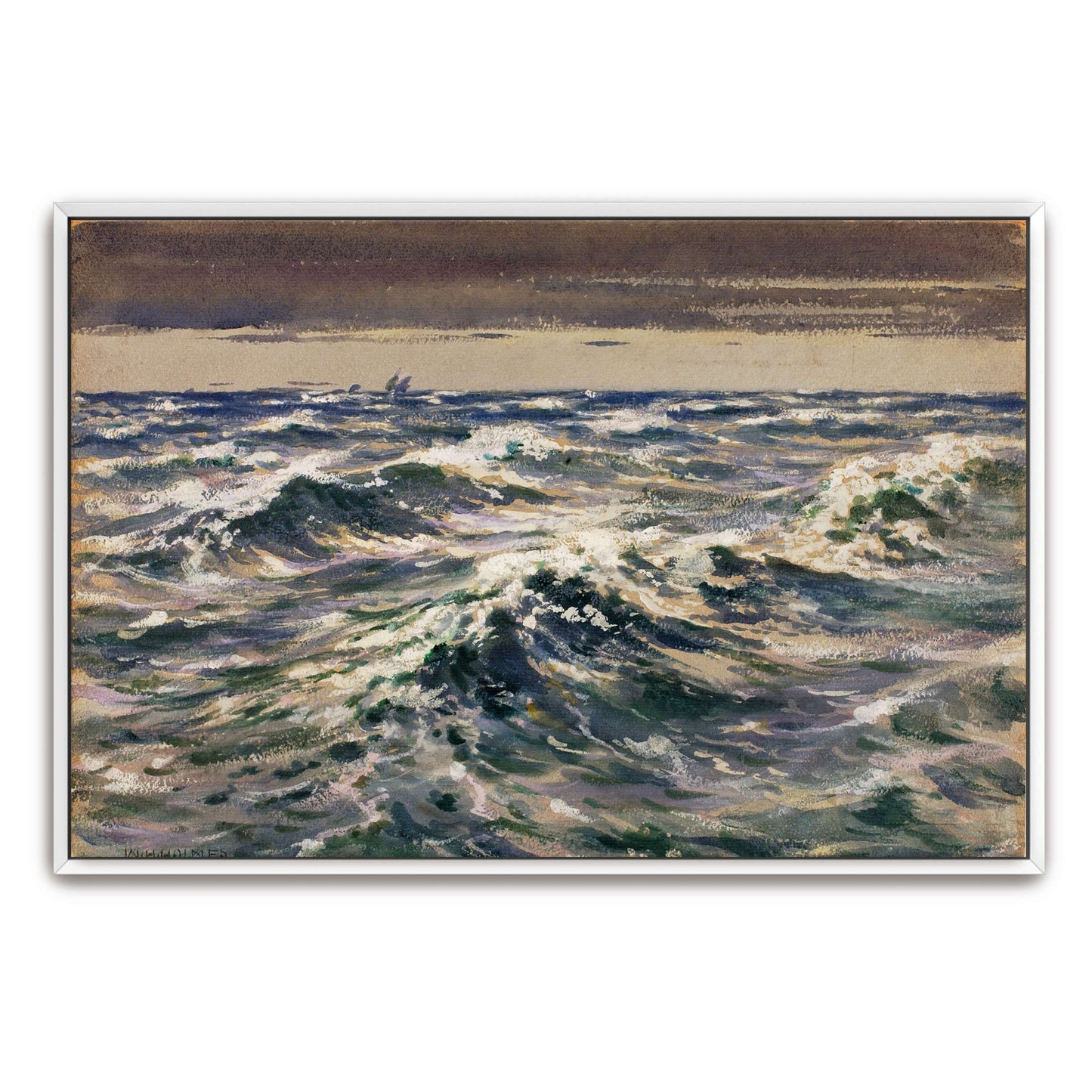 Choppy Waves on the Open Sea by William Henry Holmes