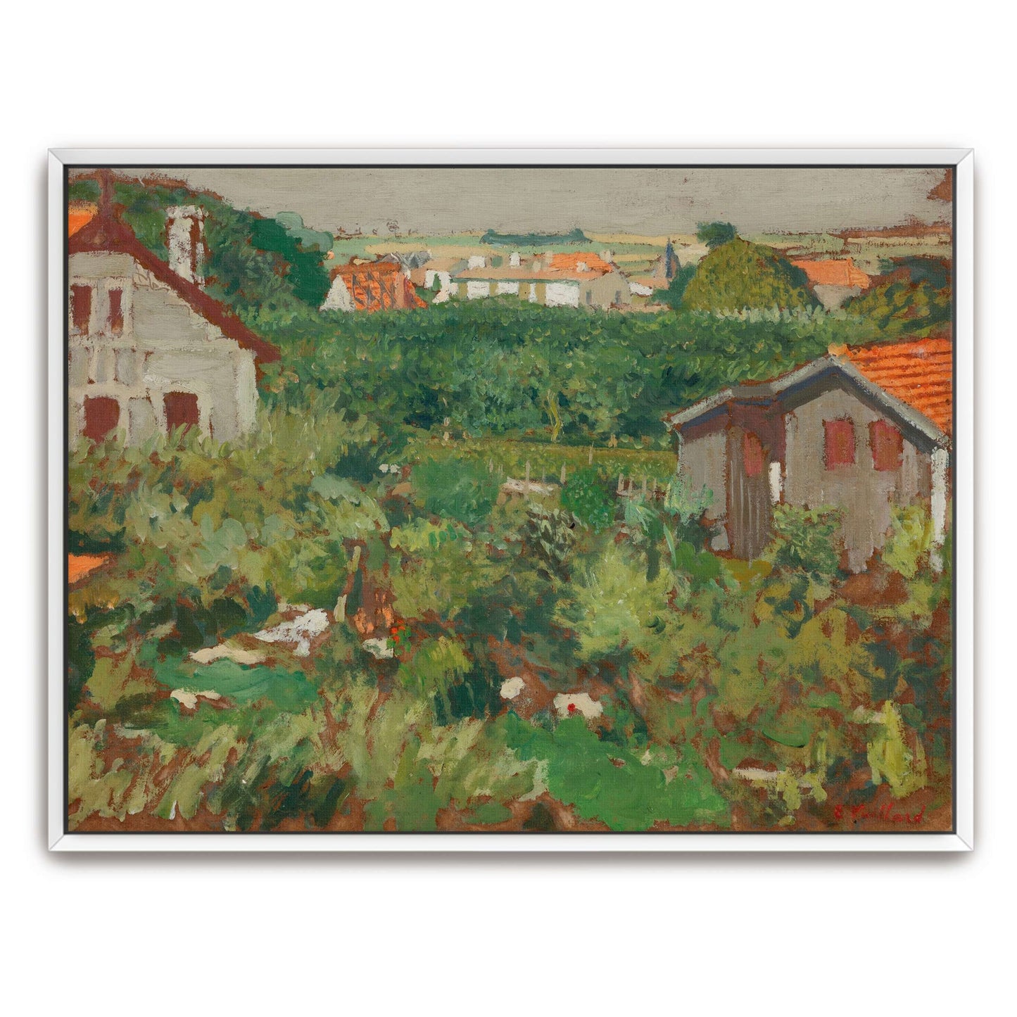 Houses and Trees in a Garden by Édouard Vuillard